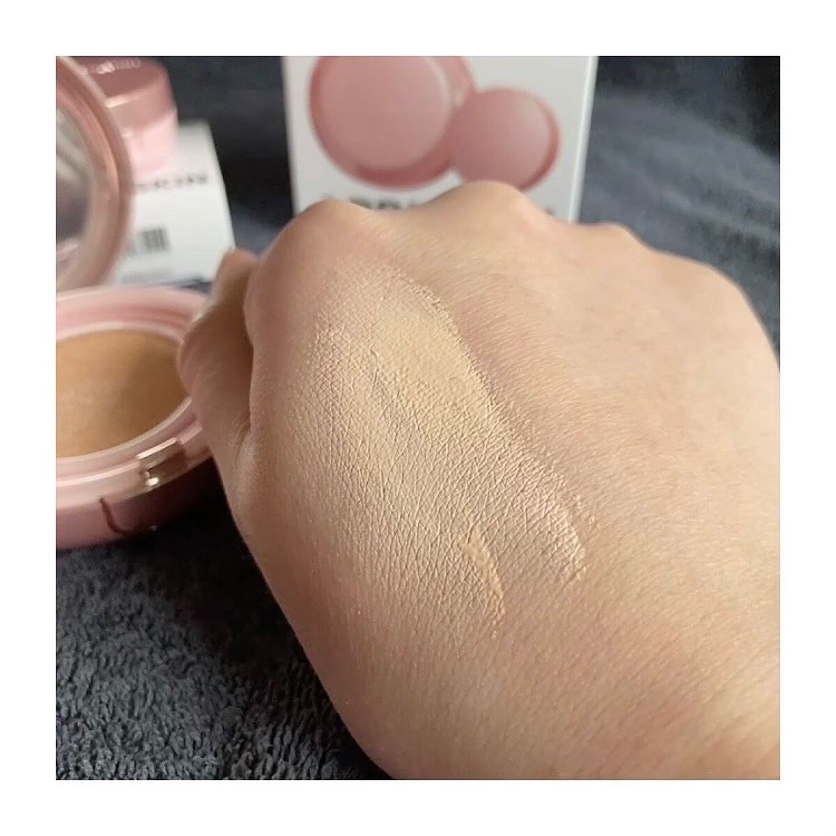 ハイパーカバーフィットクッション ピンク(桜エディション)/APRILSKIN/クッションファンデーションを使ったクチコミ(8枚目)