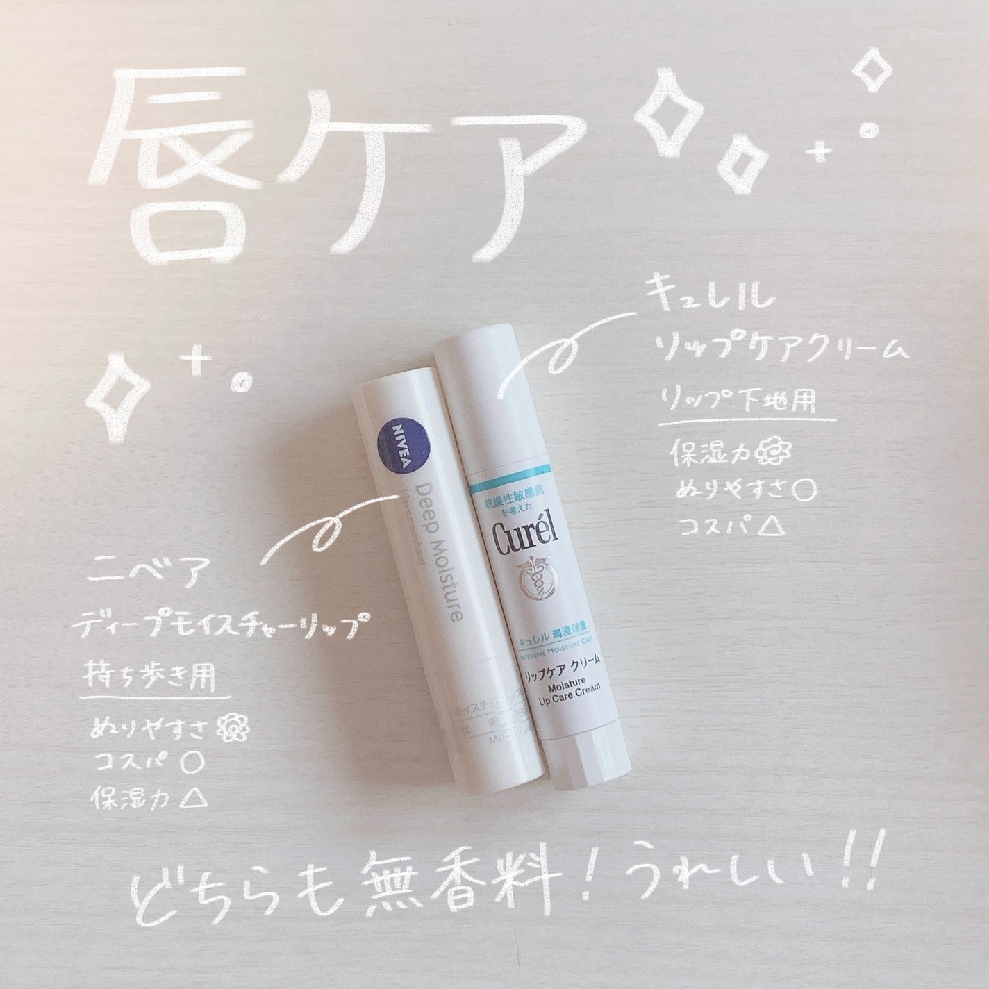 ニベア ディープモイスチャーリップ/ニベア/リップクリームを使ったクチコミ(1枚目)