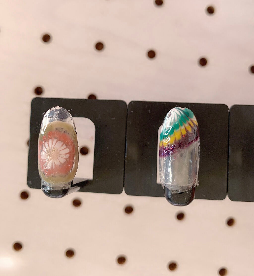 ジェルネイル(ライト対応)/セリア/ジェルネイルを使ったクチコミ(4枚目)