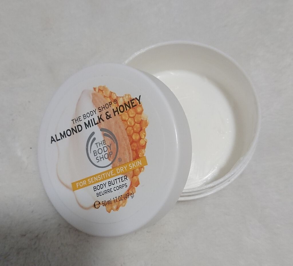 ボディバター アーモンドミルク＆ハニー/THE BODY SHOP/ボディクリームを使ったクチコミ（1枚目）