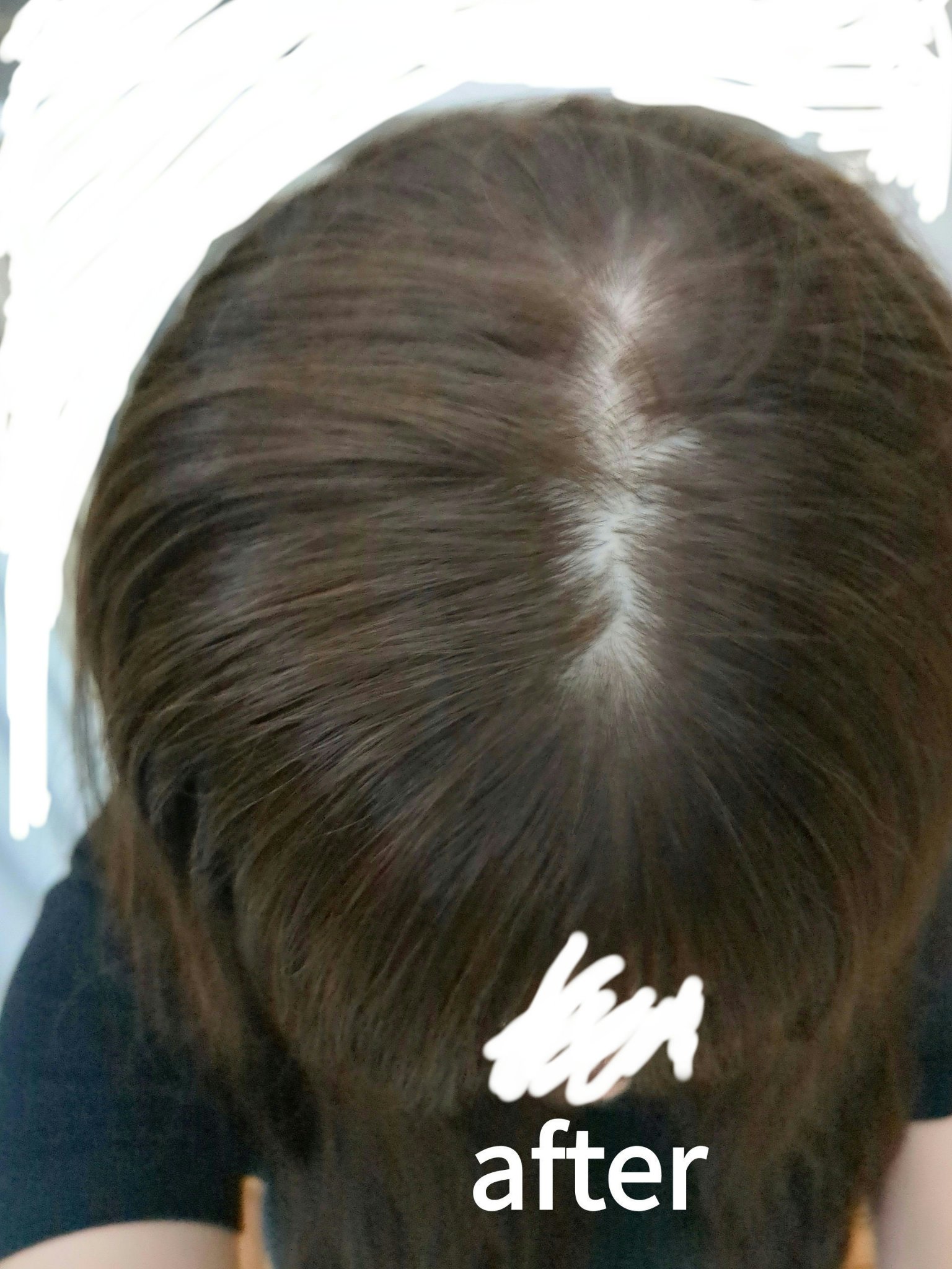 泡カラー エアリーブラウン/リーゼ/ヘアカラーを使ったクチコミ（3枚目）