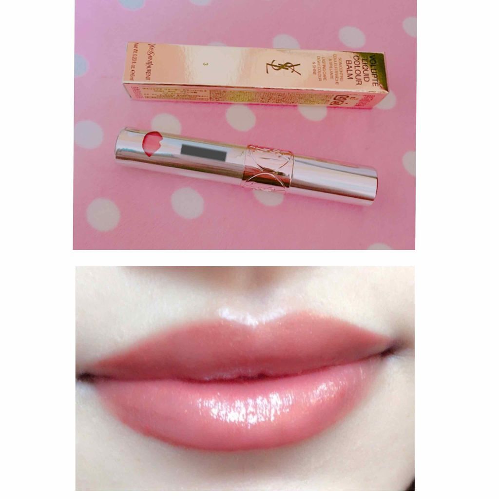 ヴォリュプテ ウォーター カラーバーム 03 ショーミーピーチ/YVES SAINT LAURENT BEAUTE/口紅を使ったクチコミ（1枚目）