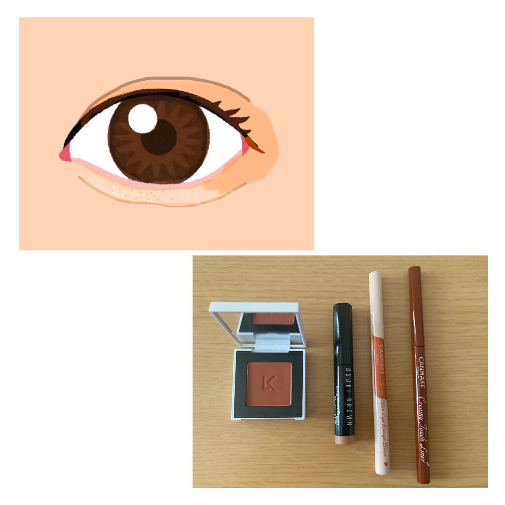 ジャストアイシャドウ/Laka/単色アイシャドウを使ったクチコミ（1枚目）