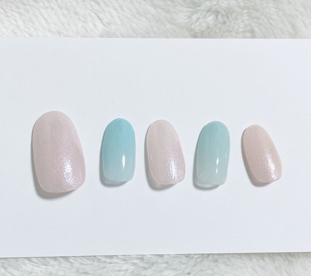 ジェルネイル ホワイト/セリア/ジェルネイルを使ったクチコミ（2枚目）