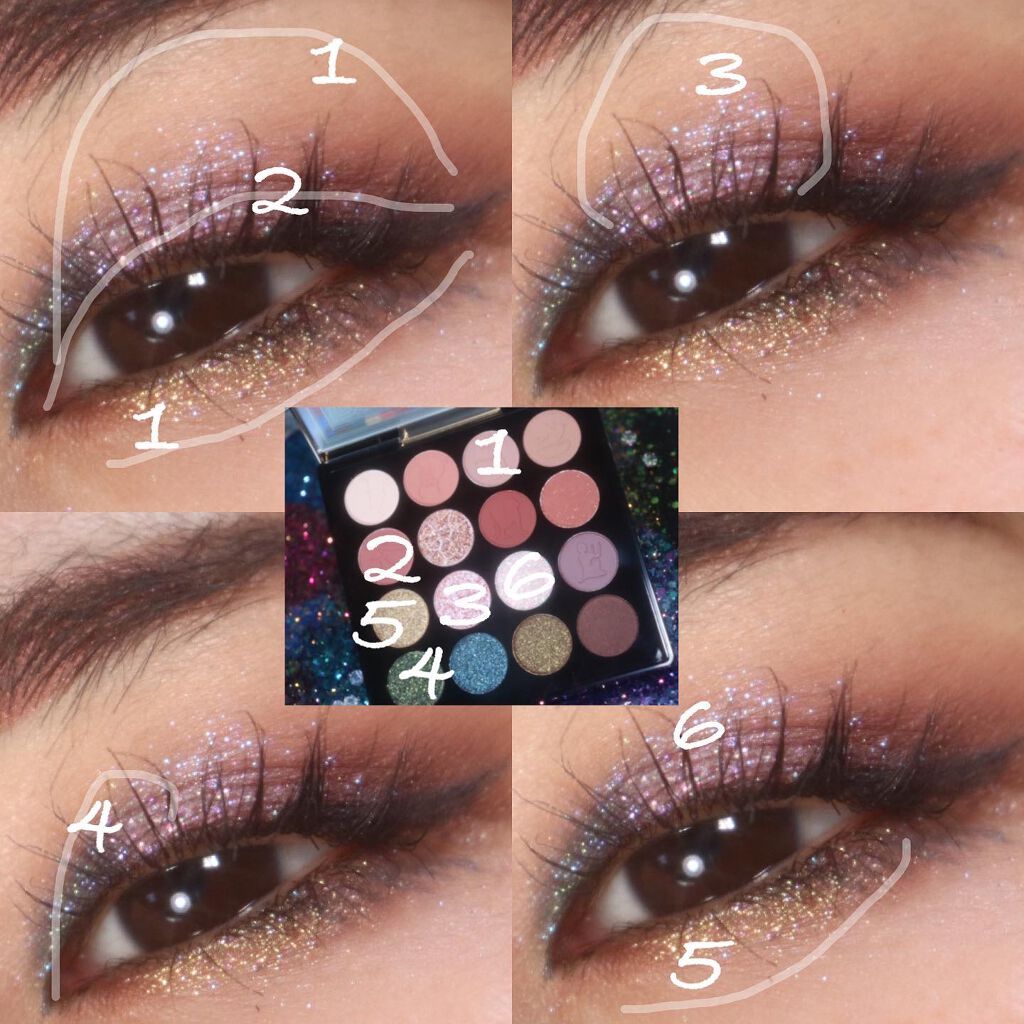 デザートメモリシリーズ 16色アイシャドウパレット/ZEESEA/アイシャドウパレットを使ったクチコミ(2枚目)