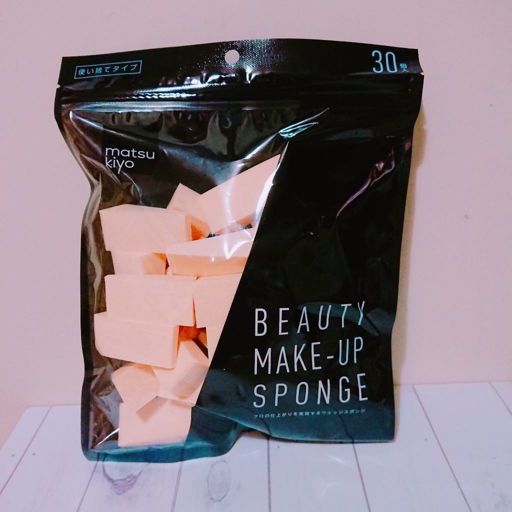 matsukiyo メイクアップスポンジ ウェッジ型/matsukiyo/パフ・スポンジを使ったクチコミ（1枚目）