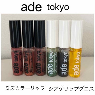 ade tokyo（アデトーキョー）シアゲリップグロス 02 墨（スミ）/ade tokyo/リップグロスを使ったクチコミ（1枚目）