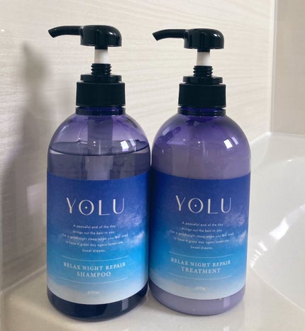 リラックスナイトリペア シャンプー/トリートメント/YOLU/市販シャンプーを使ったクチコミ(1枚目)