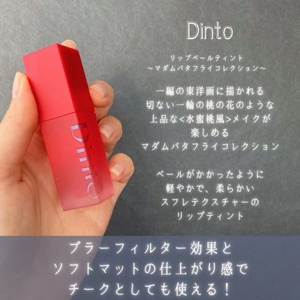 マダムバタフライコレクション ブラーニングリップベール/Dinto/口紅を使ったクチコミ(2枚目)
