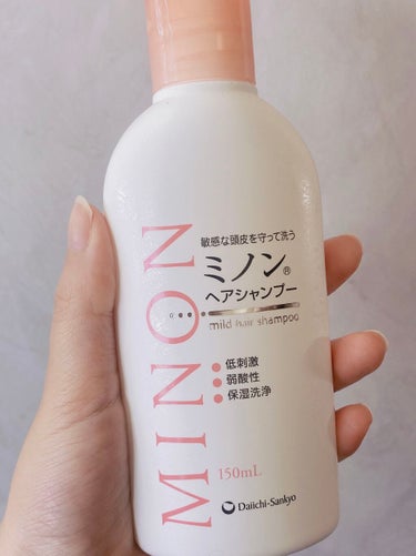 ミノン薬用ヘアシャンプー／薬用コンディショナー シャンプー 450ｍL/ミノン/シャンプー・コンディショナーを使ったクチコミ（1枚目）