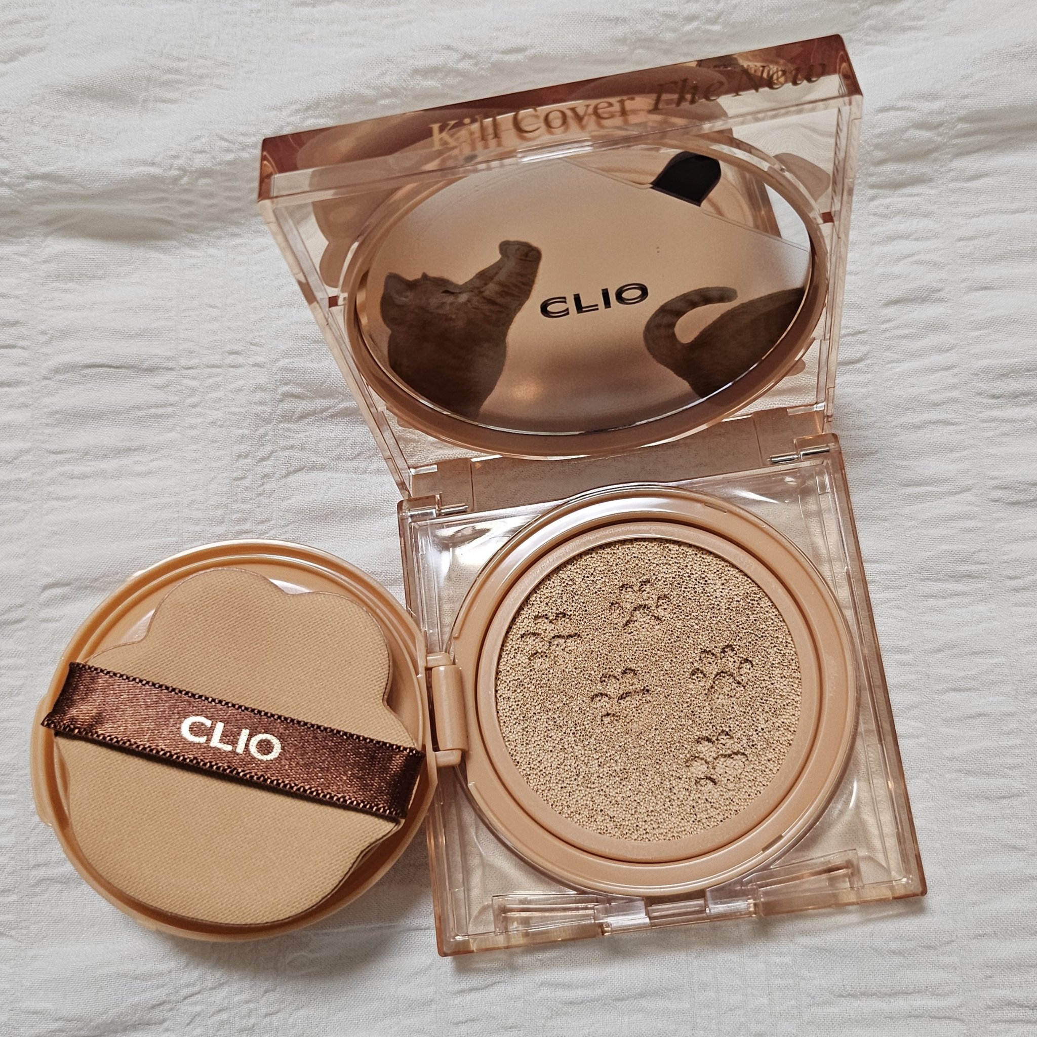 キル カバー ザ ニュー ファンウェア クッション 03 LINEN(KOSHORT IN SEOUL)/CLIO/クッションファンデーションを使ったクチコミ（2枚目）