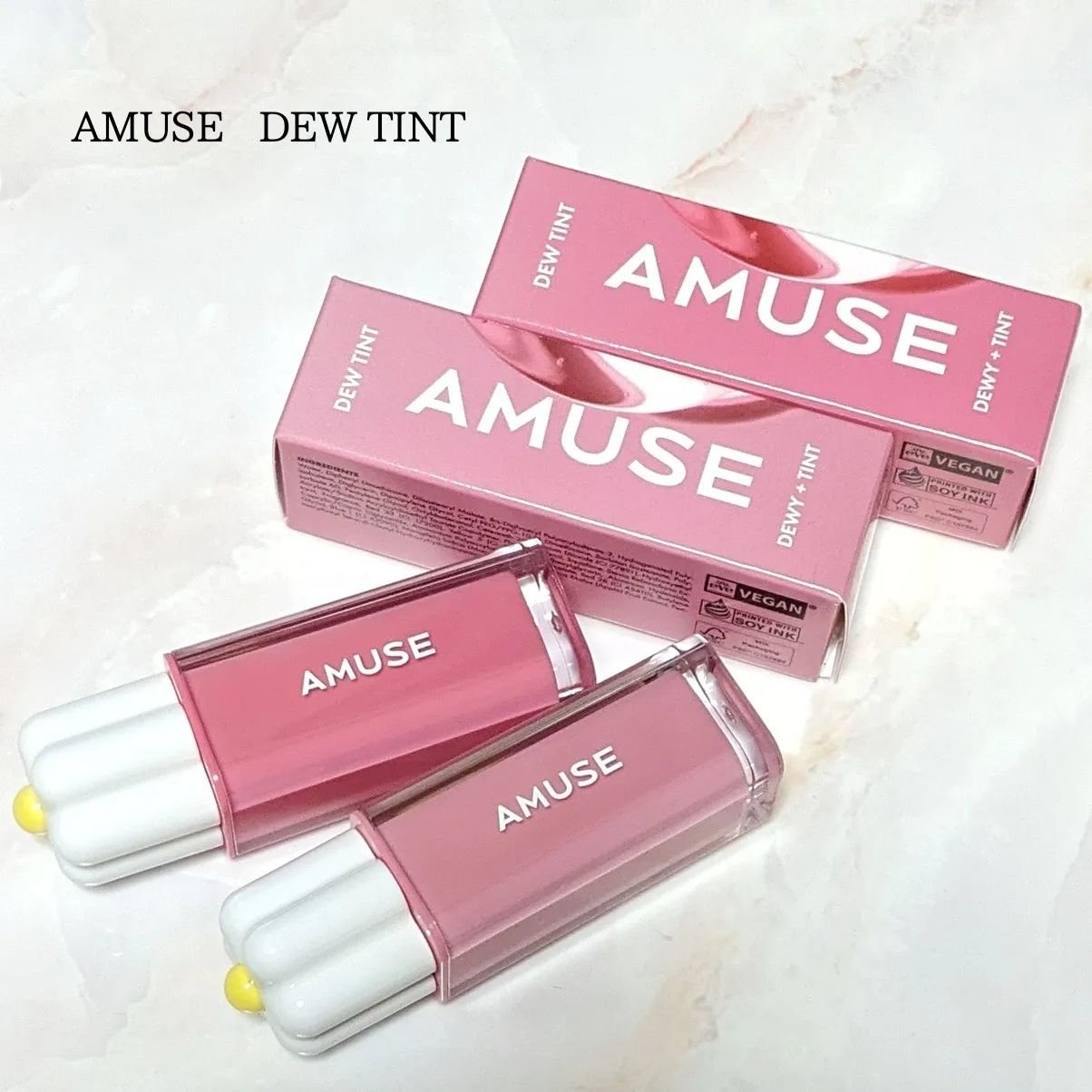 デューティント 07 ローズウォーター/AMUSE/リップティントを使ったクチコミ（1枚目）