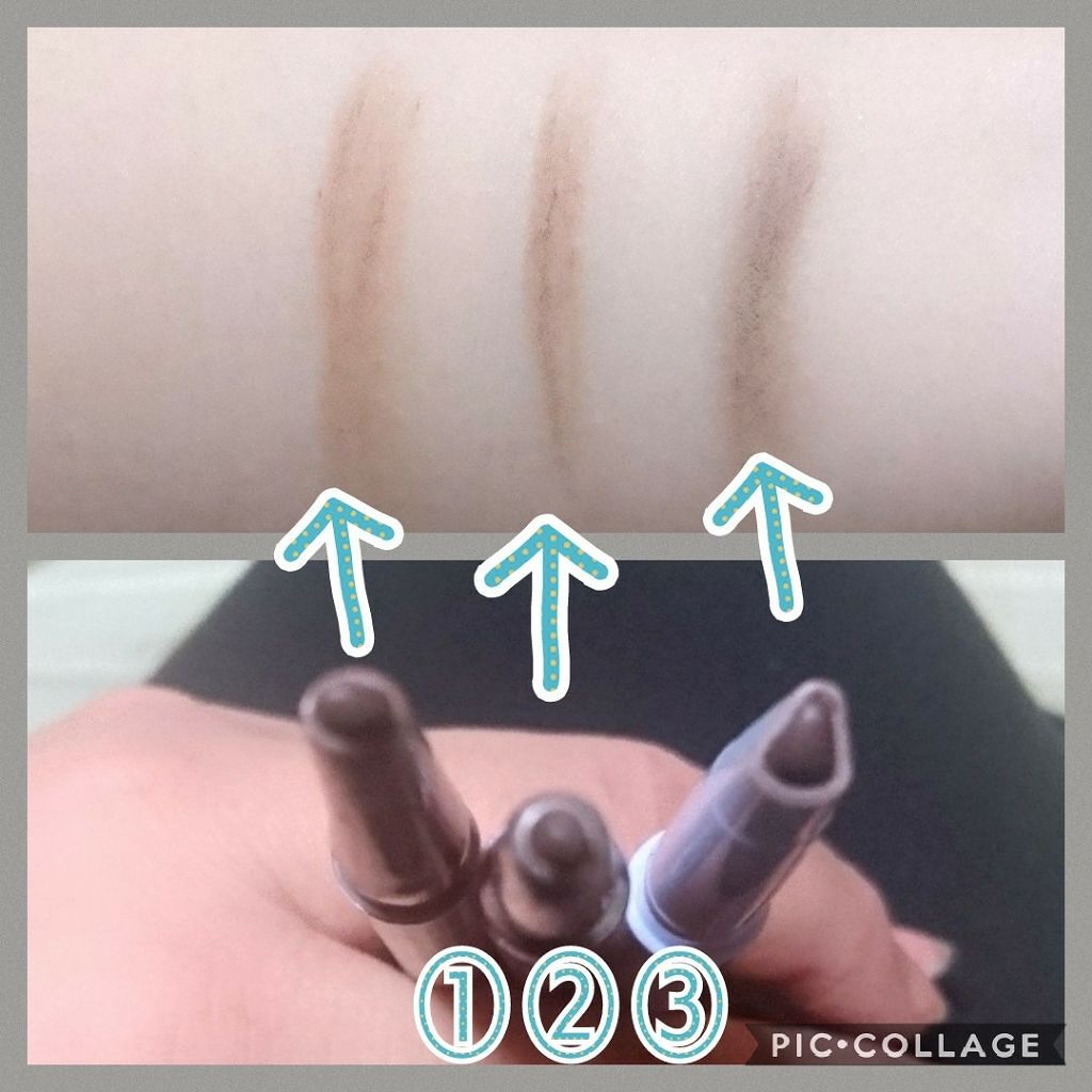 だ円芯 アルミ アイブローペンシル/DAISO/アイブロウペンシルを使ったクチコミ(2枚目)