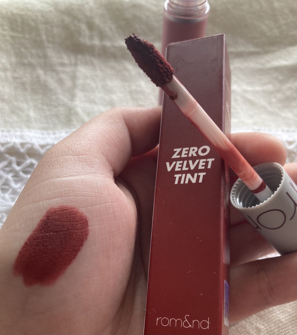 ゼロベルベットティント/rom&nd/リップティントを使ったクチコミ（3枚目）