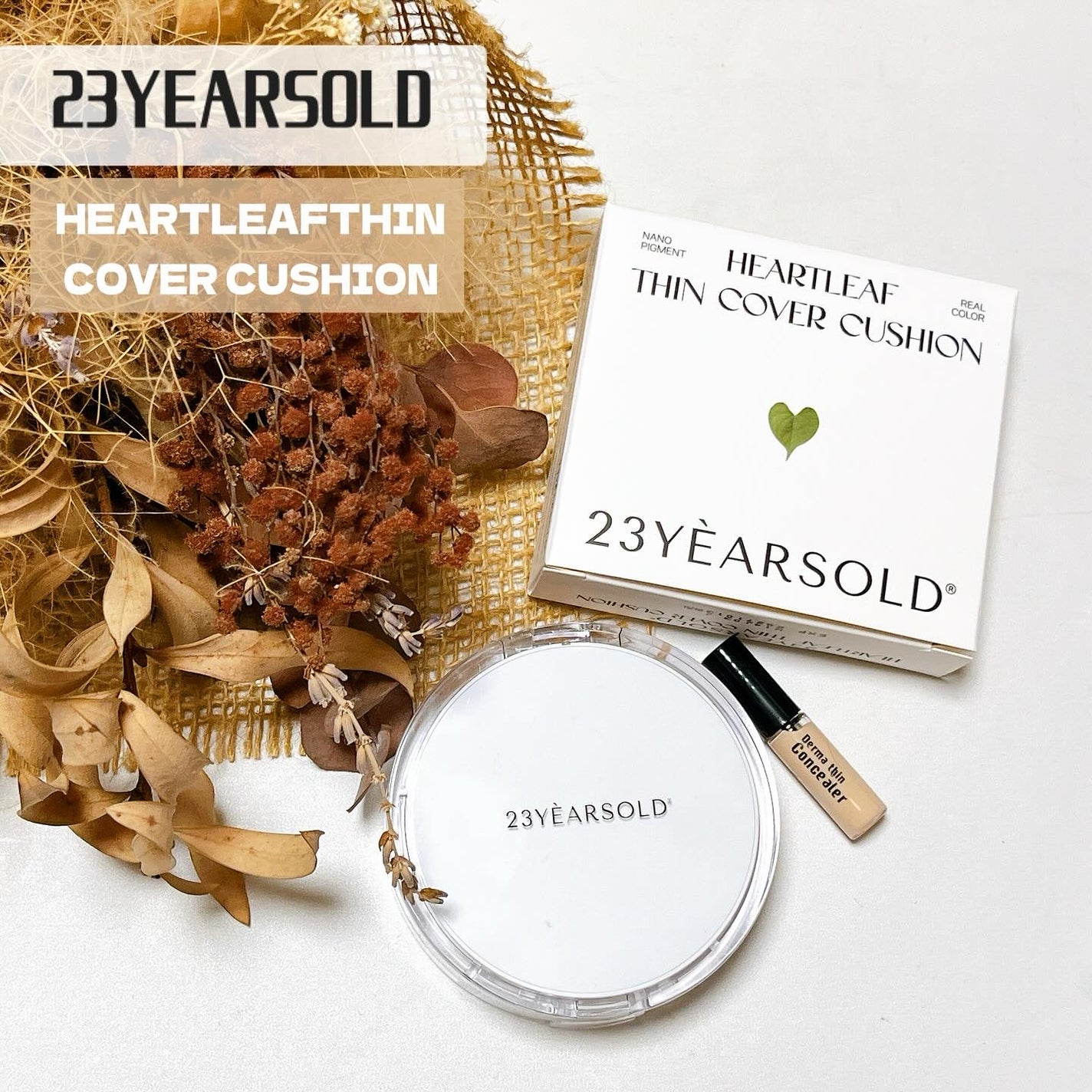 ハートリーフシーンカバークッション/23years old/クッションファンデーションを使ったクチコミ(1枚目)
