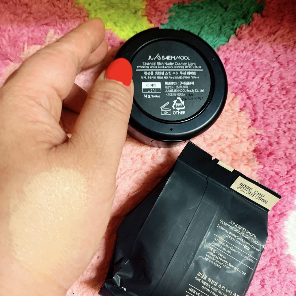 エッセンシャル スキン ヌーダー クッション/JUNG SAEM MOOL/クッションファンデーションを使ったクチコミ（2枚目）