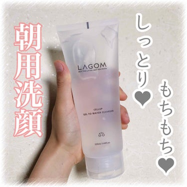 ラゴム ジェルトゥウォーター クレンザー(朝用洗顔)/LAGOM /洗顔フォームを使ったクチコミ（1枚目）