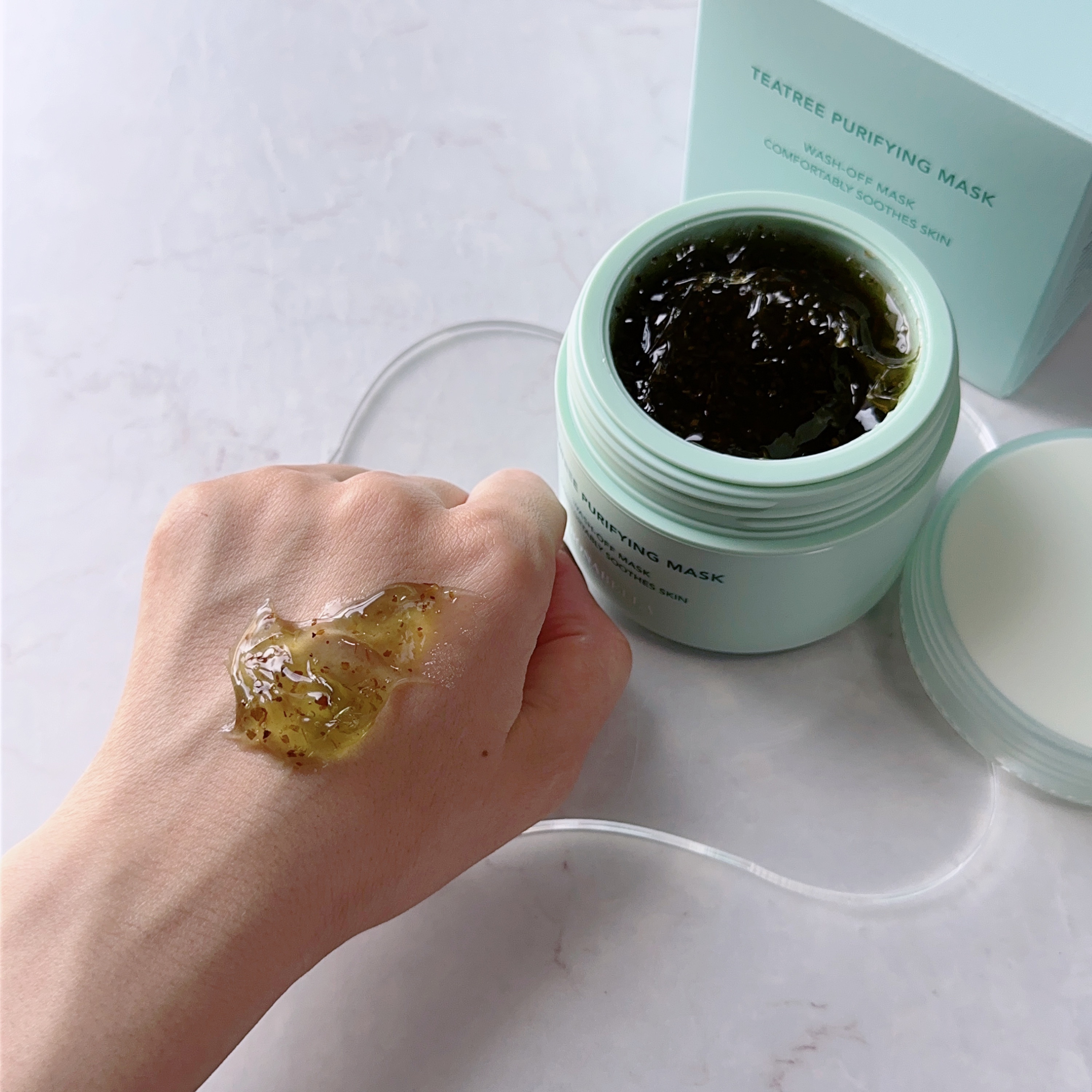 ティーツリーピュリファイングマスク/BONABELLA/洗い流すパック・マスクを使ったクチコミ（3枚目）