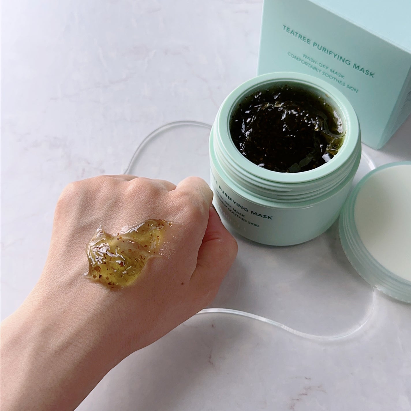 ティーツリーピュリファイングマスク/BONABELLA/洗い流すパック・マスクを使ったクチコミ(3枚目)