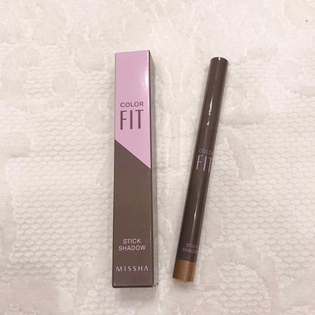 カラーフィットスティックシャドウ/MISSHA/スティックアイシャドウを使ったクチコミ（2枚目）