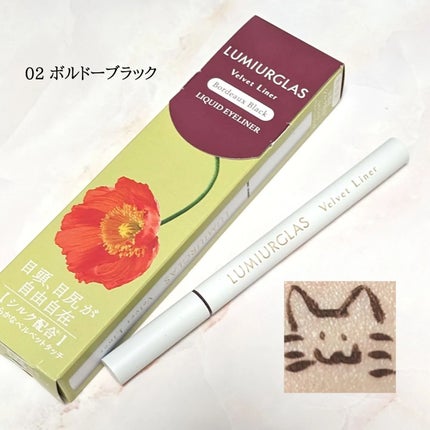ベルベットライナー/LUMIURGLAS/リキッドアイライナーを使ったクチコミ(2枚目)