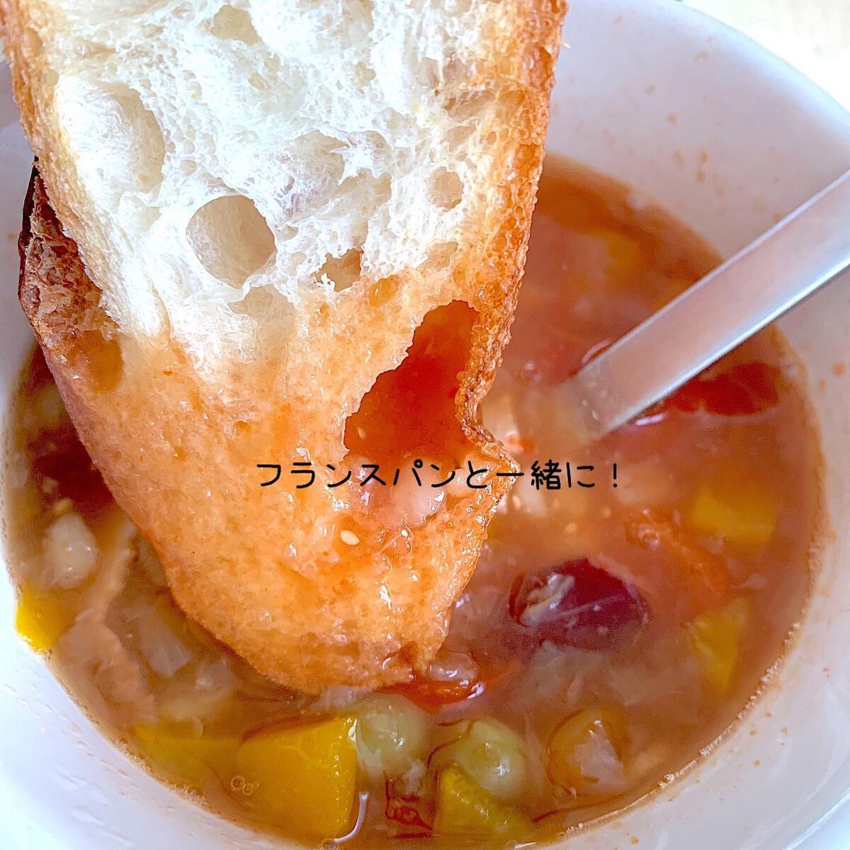 もち麦スープ/ラコックマルシェ/低糖質食品を使ったクチコミ(10枚目)