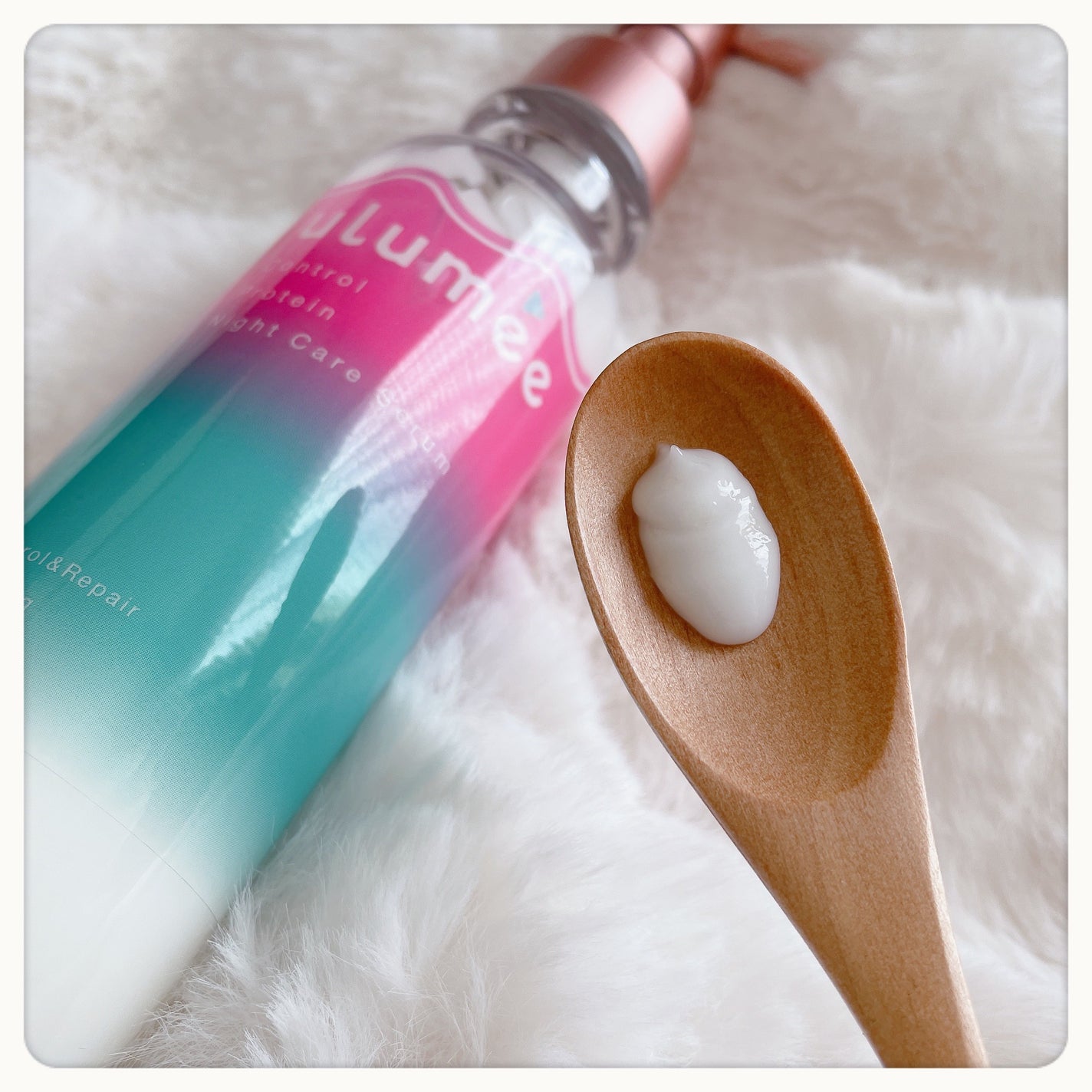 コントロールプロテイン ナイトケアセラム/ulumee/アウトバストリートメントを使ったクチコミ(4枚目)