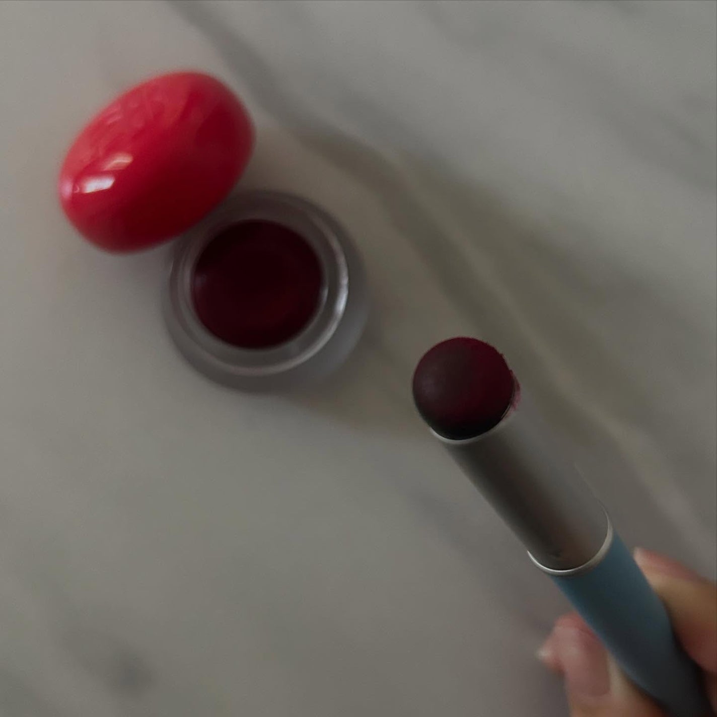 リップアンドチーク ブラーリープリンポット/fwee/口紅を使ったクチコミ(5枚目)