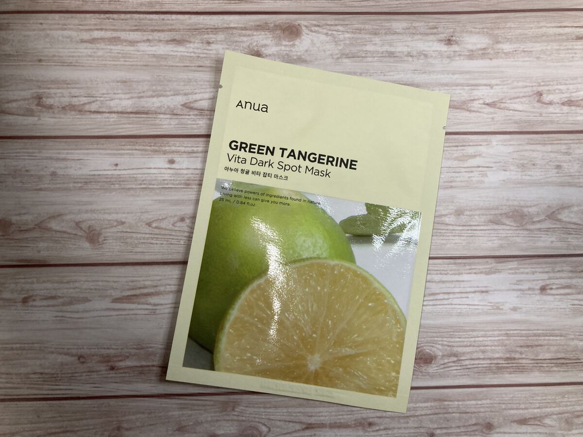 青蜜柑 ビタ ダークスポット マスクパック/Anua/シートマスク・パックを使ったクチコミ（1枚目）