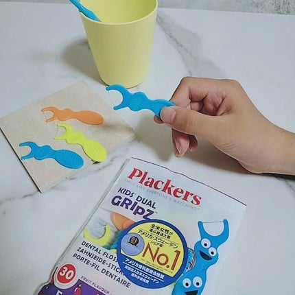 みぃ on LIPS 「Plackersデンタルフロス マイクロクリーンキッズフルーツ..」(4枚目)