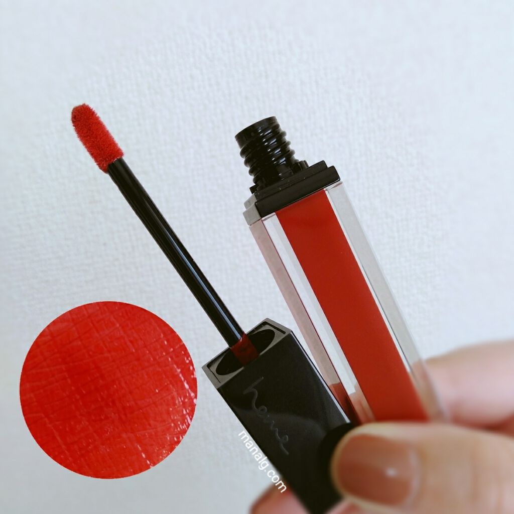 リキッドルージュ デラックス グロウリップグレーズ/heme/口紅を使ったクチコミ（2枚目）