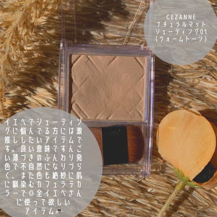ナチュラルマットシェーディング/CEZANNE/シェーディングを使ったクチコミ(2枚目)