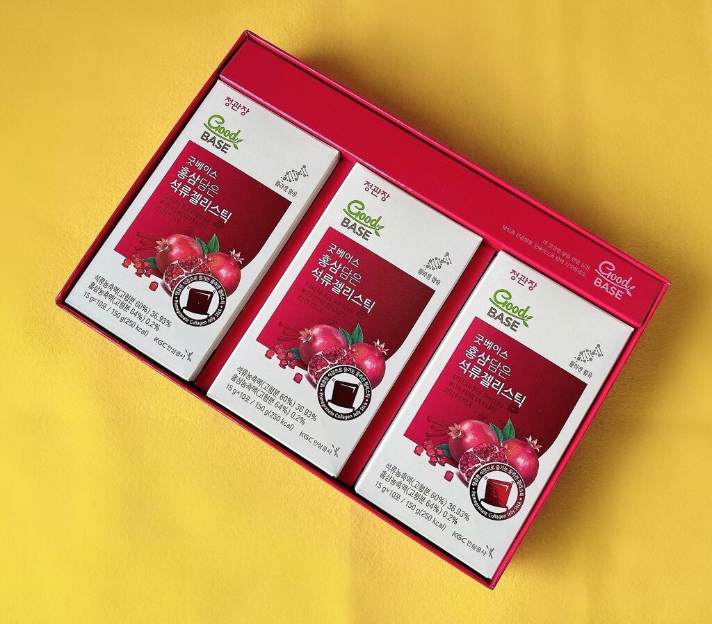 GoodBASE 紅参・ザクロスティック/正官庄/ドリンクを使ったクチコミ(3枚目)