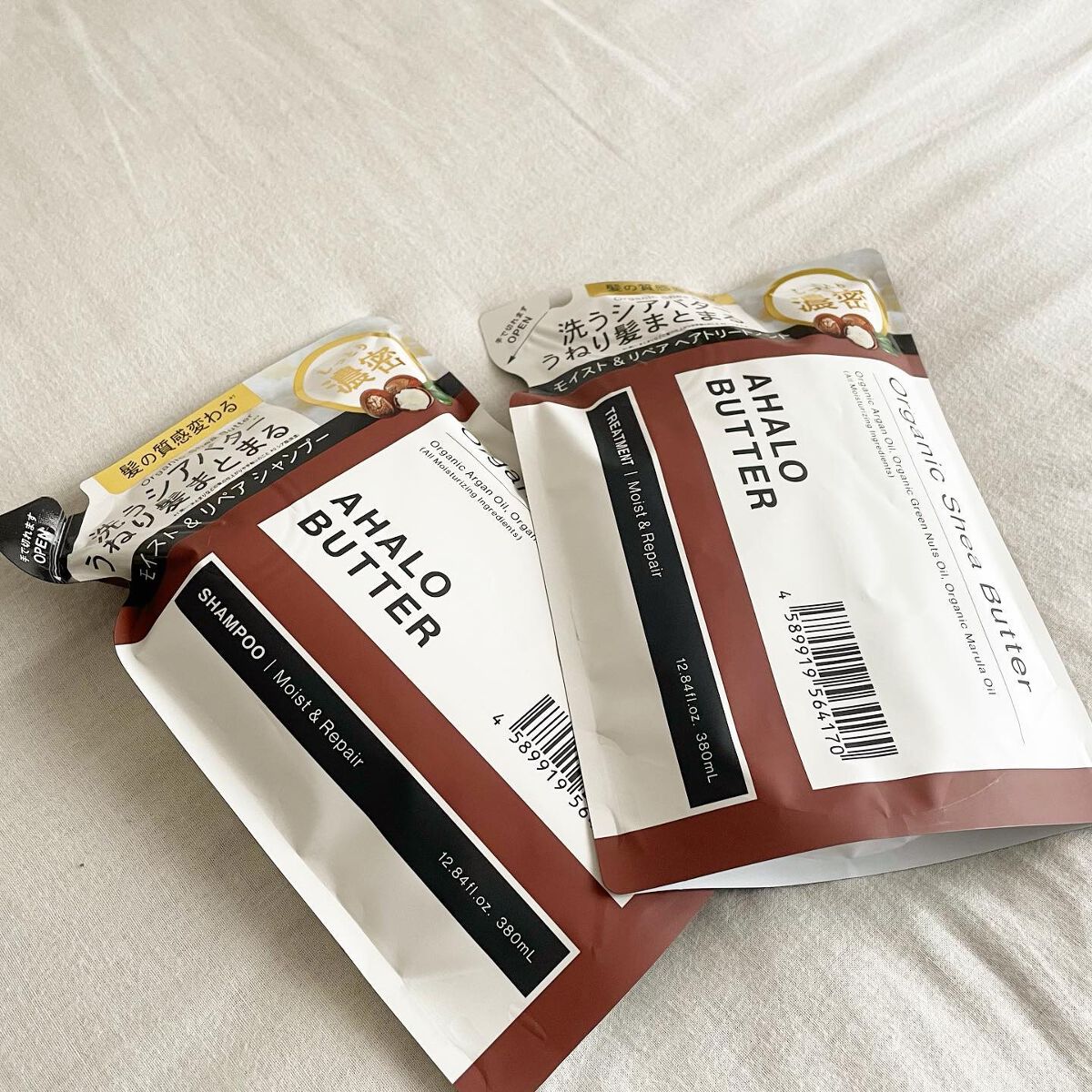 モイスト＆リペア シャンプー/ヘアトリートメント シャンプー詰替：380ml/AHALO BUTTER/市販シャンプーを使ったクチコミ（1枚目）