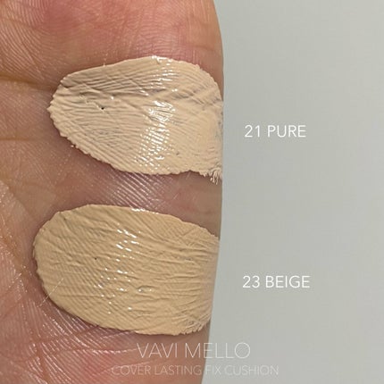 カバーラスティングフィックスクッション/VAVI MELLO/クッションファンデーションを使ったクチコミ(4枚目)