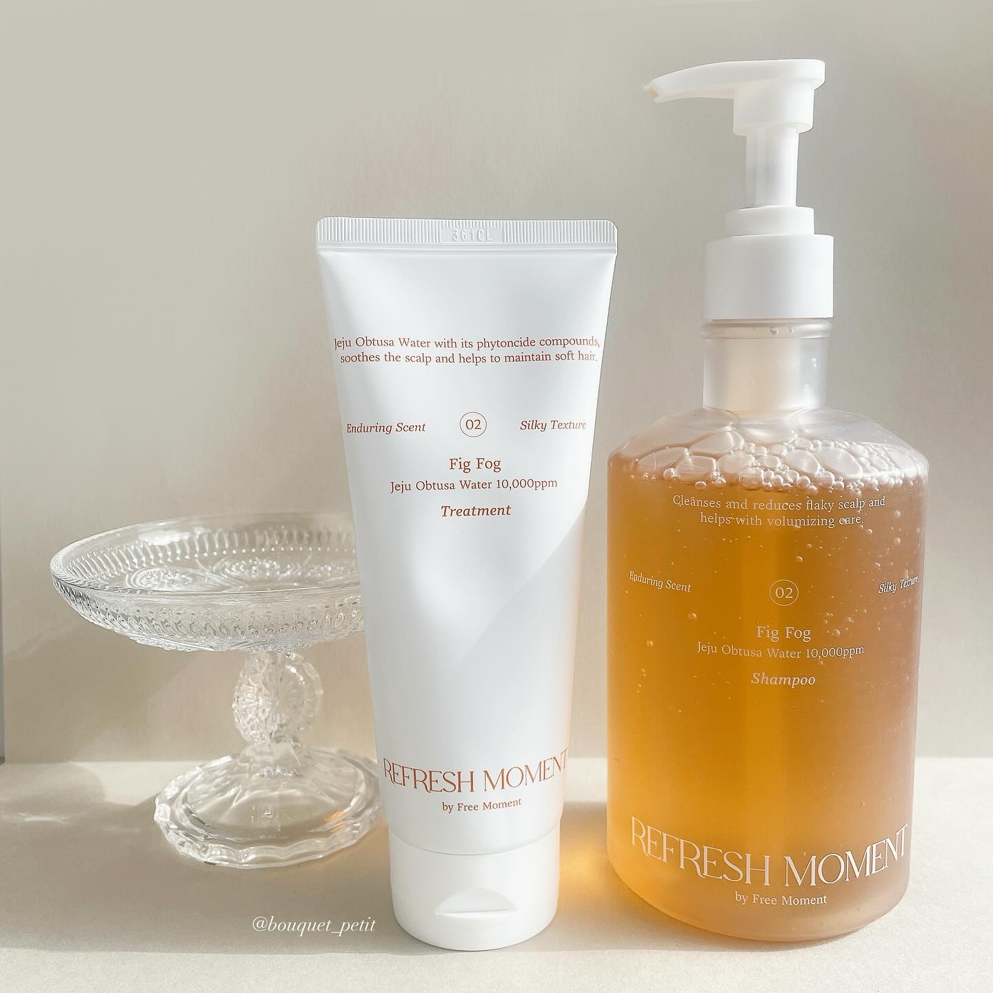 リフレッシュモーメントパフュームシャンプー/トリートメント Fig Fog/Free Moment /市販シャンプーを使ったクチコミ（2枚目）