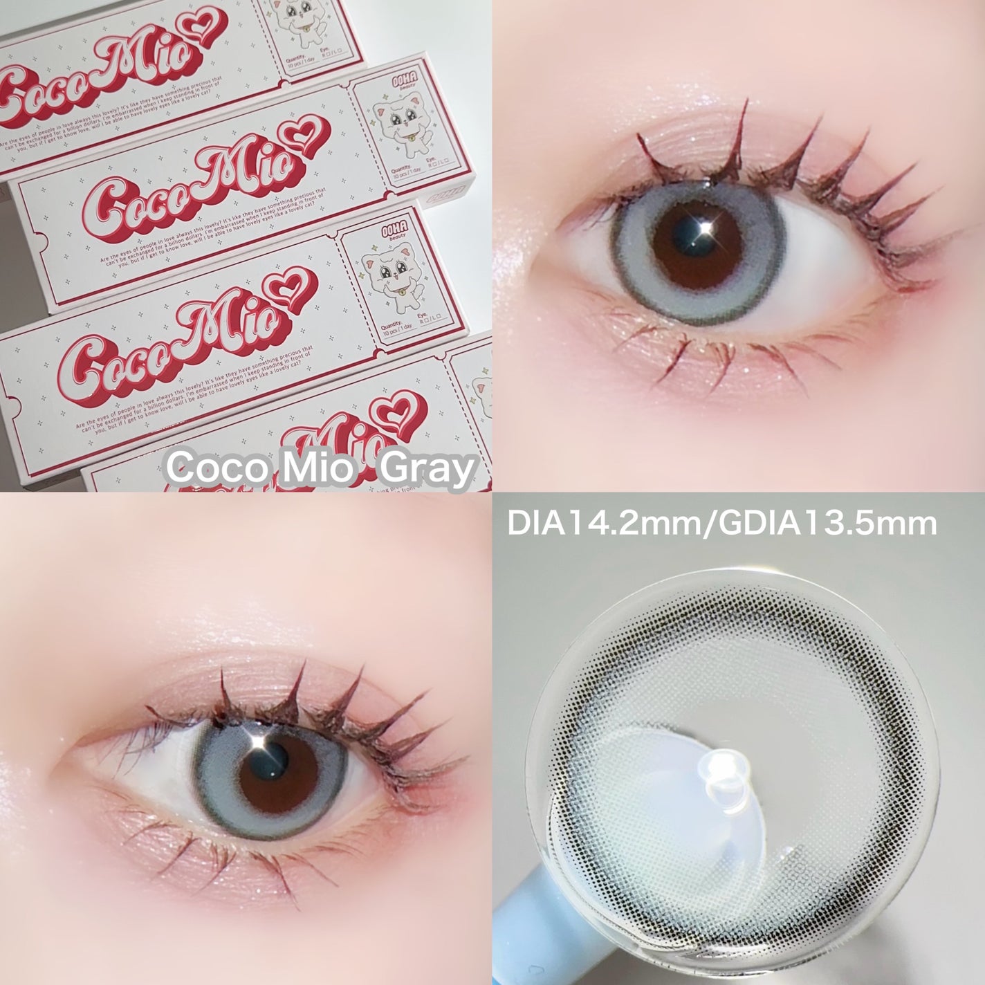 OOHA Dew e Dew 1day/OOHA/ワンデー(1DAY)カラコンを使ったクチコミ(4枚目)