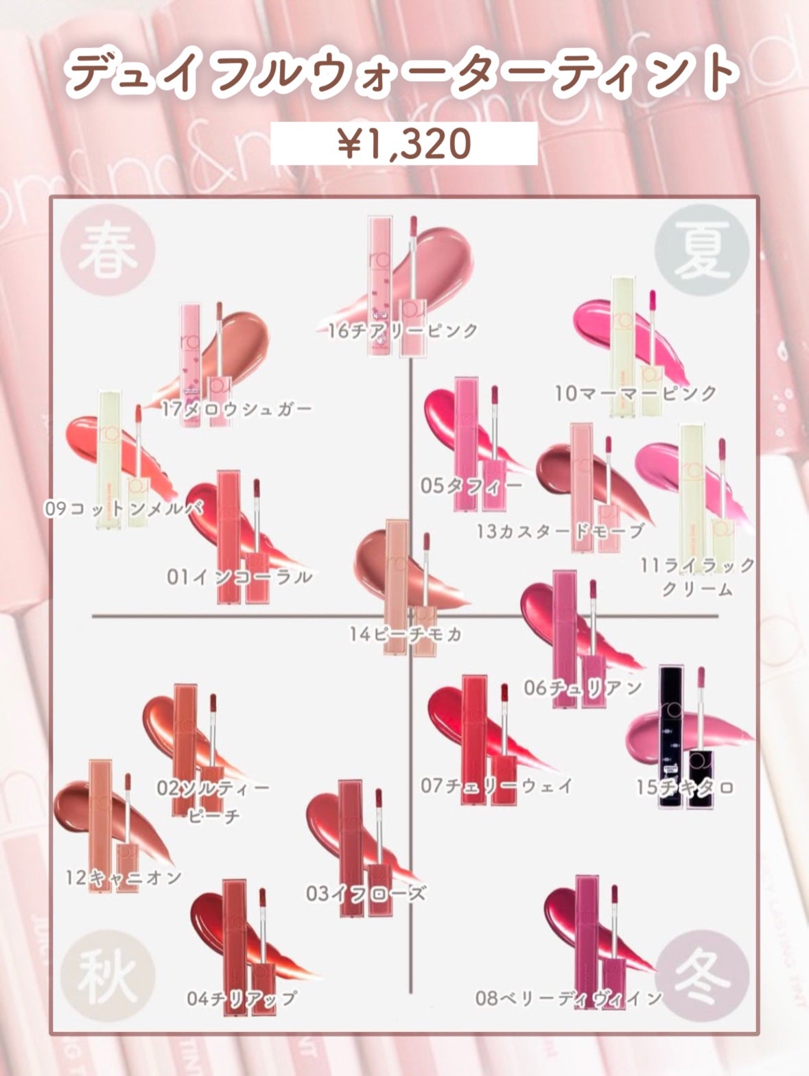 ジューシーラスティングティント/rom&nd/リップティントを使ったクチコミ(7枚目)