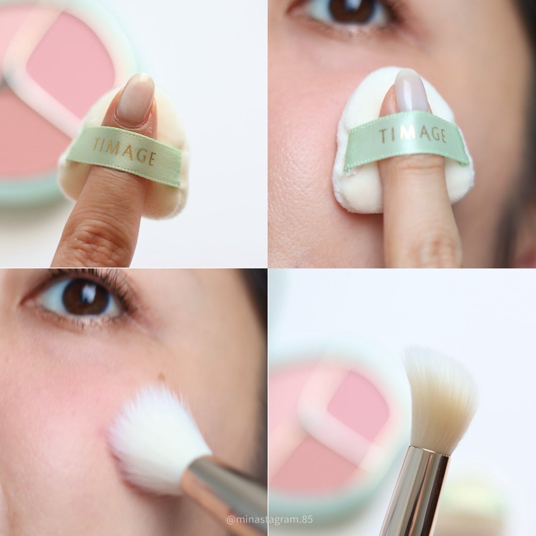 TIMAGE 3色チークパレット/TIMAGE/パウダーチークを使ったクチコミ(7枚目)