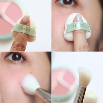 TIMAGE 3色チークパレット/TIMAGE/パウダーチークを使ったクチコミ(7枚目)