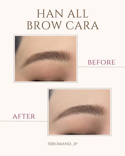ハンオールブロウカラ/rom&nd/眉マスカラを使ったクチコミ(4枚目)