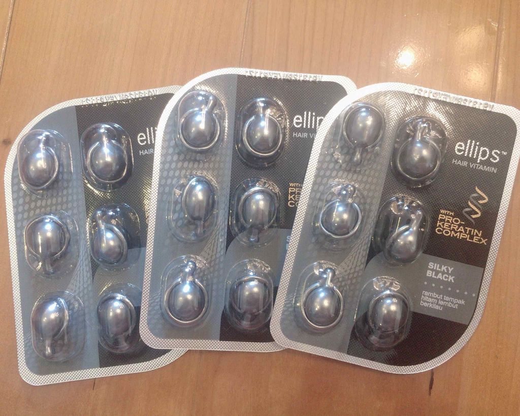 プロケラチン シルキーブラック/ellips/ヘアオイルを使ったクチコミ（2枚目）