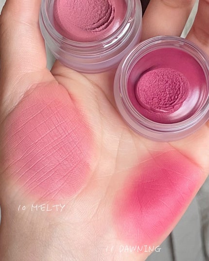 メルティングブラーリップポット/HOLIKA HOLIKA/口紅を使ったクチコミ(4枚目)