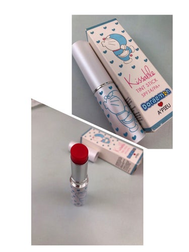 A’pieu Kissable TINT STICKのクチコミ「A’pieu
Kissable TINT STICK

ドラえもんが可愛すぎて
随分前に買った.....」（1枚目）