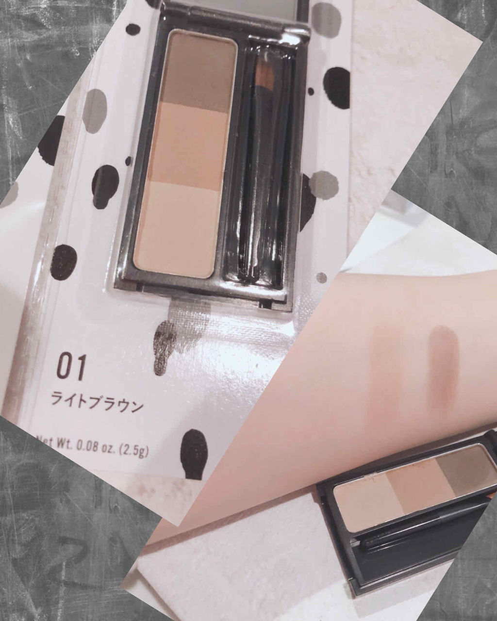 UR GLAM　EYEBROW POWDER/U R GLAM/パウダーアイブロウを使ったクチコミ（2枚目）