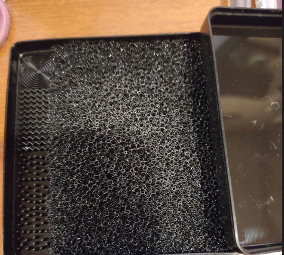 メイクブラシドライクリーナー/DAISO/メイクアップキットを使ったクチコミ（1枚目）