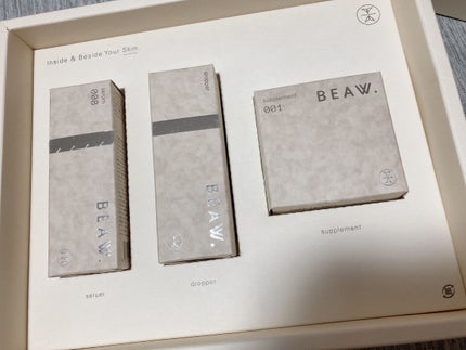 スターターBOX/BEAW./スキンケアキットを使ったクチコミ(1枚目)