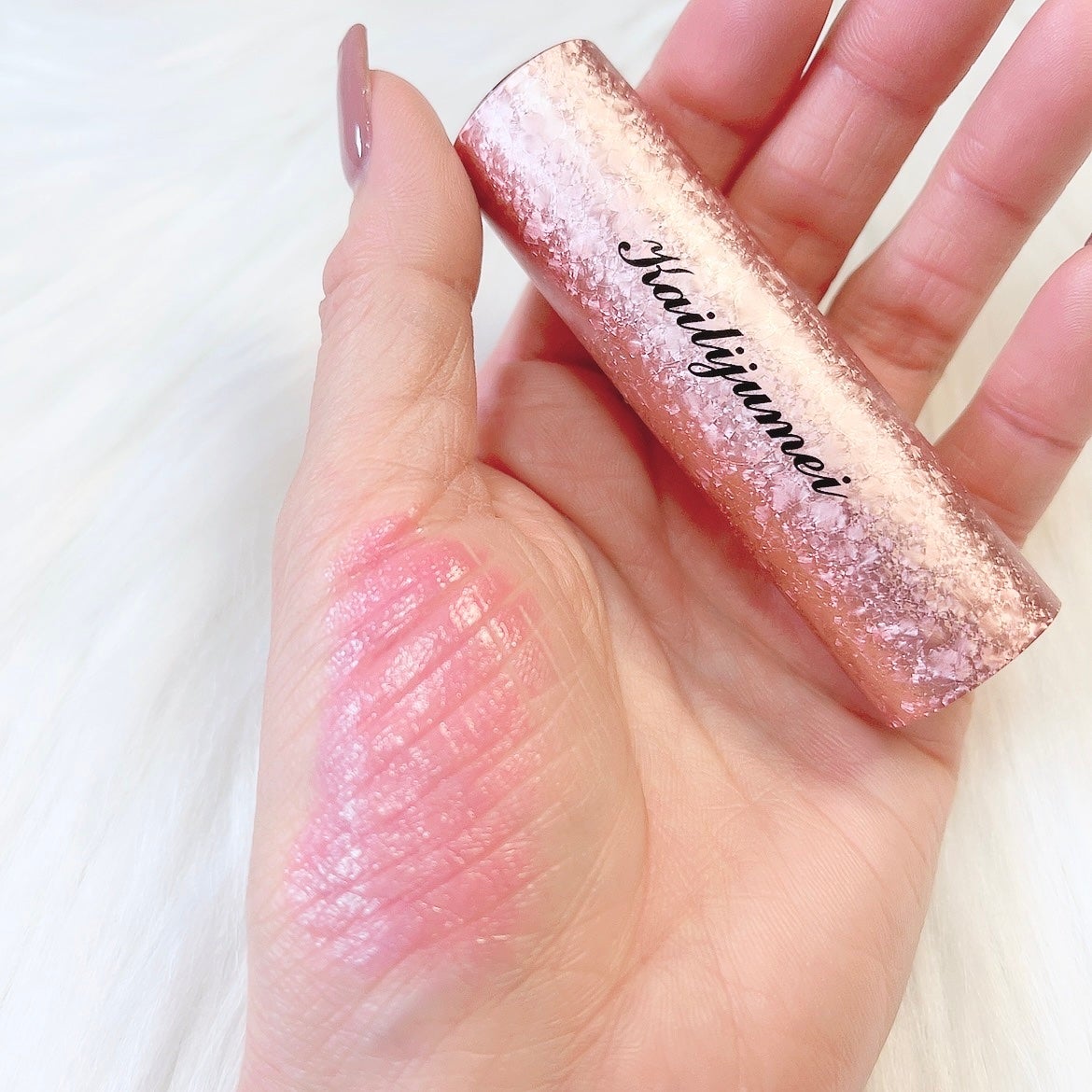 フラワーリップ 日本限定ピンクゴールドモデル/Kailijumei/口紅を使ったクチコミ(3枚目)