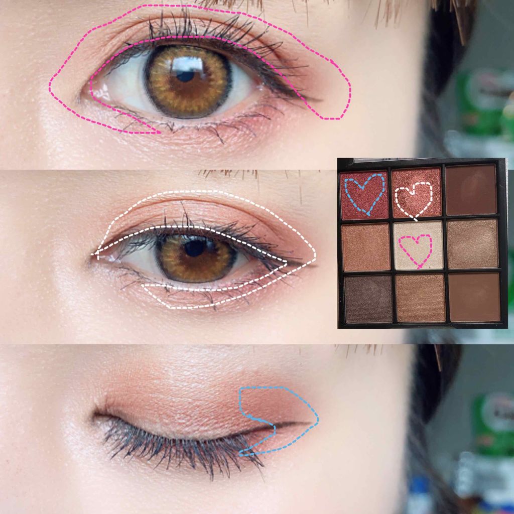 UR GLAM BLOOMING EYE COLOR PALETTE/U R GLAM/アイシャドウパレットを使ったクチコミ(2枚目)