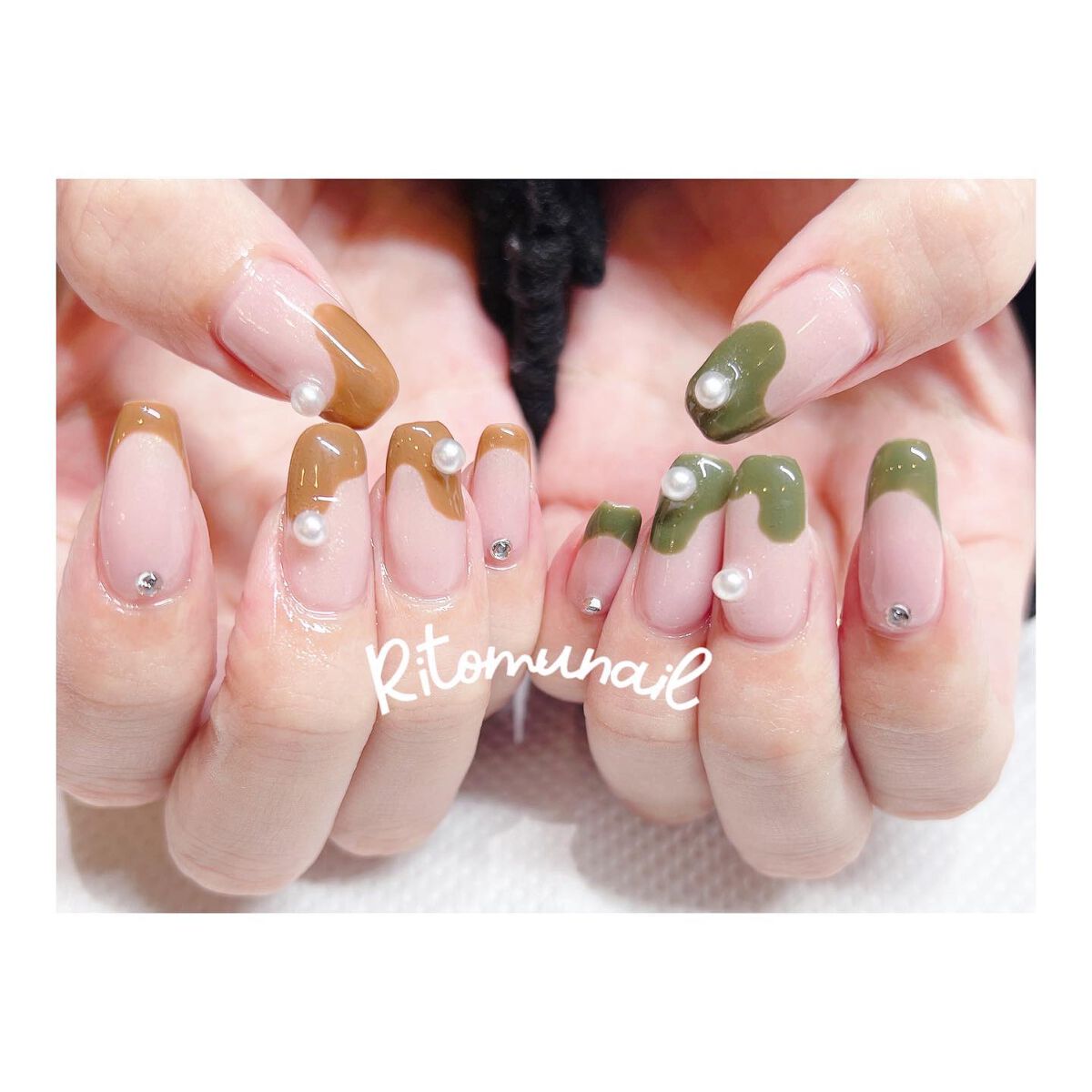 #新越谷ネイル,#ジェルネイル,#ママネイル,#子連れネイル,#モニターネイル,#韓国風ネイル,#オシャレネイルのネイルデザイン